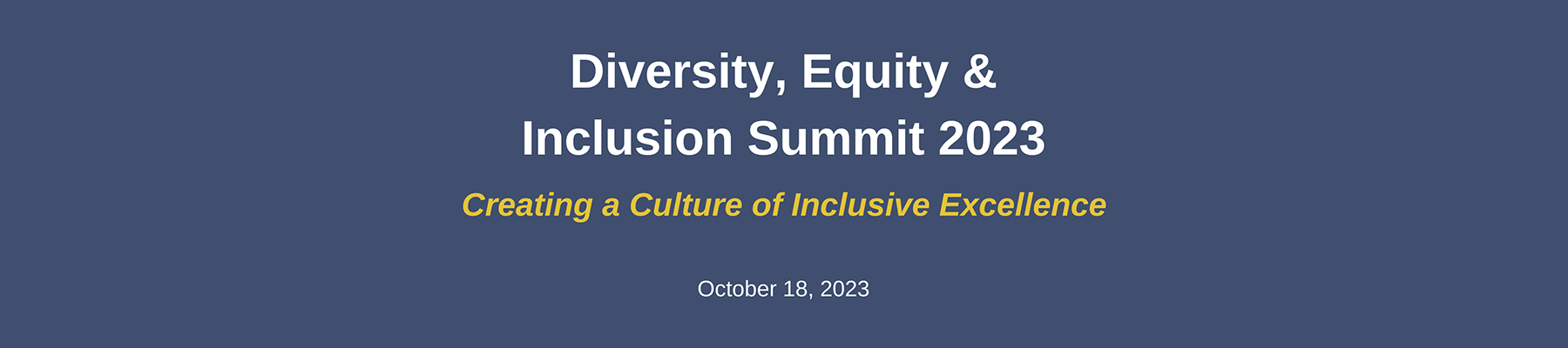 Diversity, Equity and Inclusion Summit