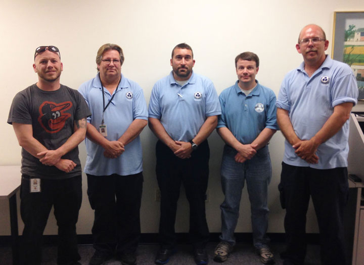 Dan Bent, Adam Gaskill, John Reh, Greg Phillips and Cliff Strickland