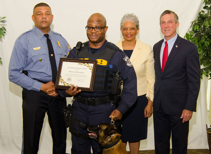 Captain Patrick Sheets, Lt. Brian Forte, Officer Brian Dorrell, Officer Larry Welch, Lt. Bradford Apa, Lt. Benny Dotson, Officer Jesse Cohen, Officer Michael Dunston, Officer Jacob Stauber, and K9 Officer Spencer Alexander