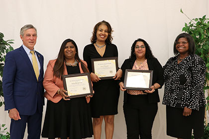 Sara Miller, Tracy Purnell and Sasha Rampersad, Department of Labor