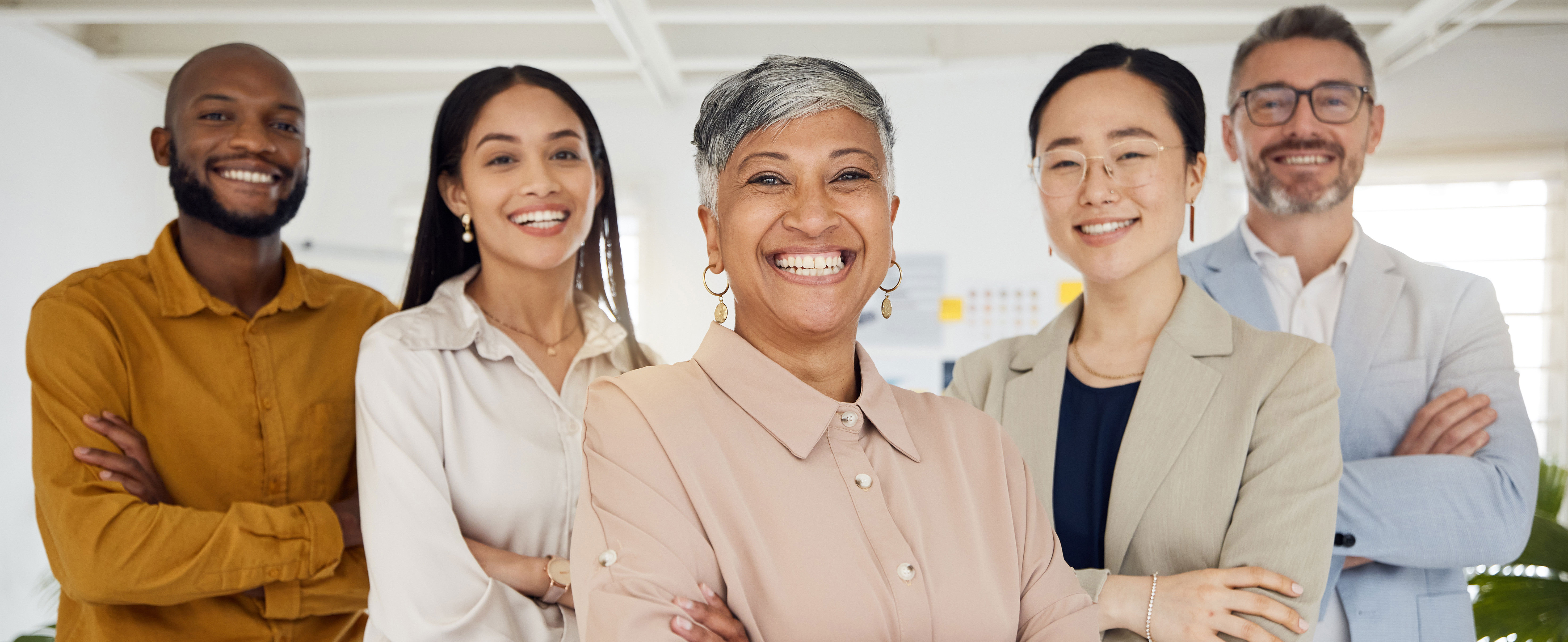 Group of diverse employees