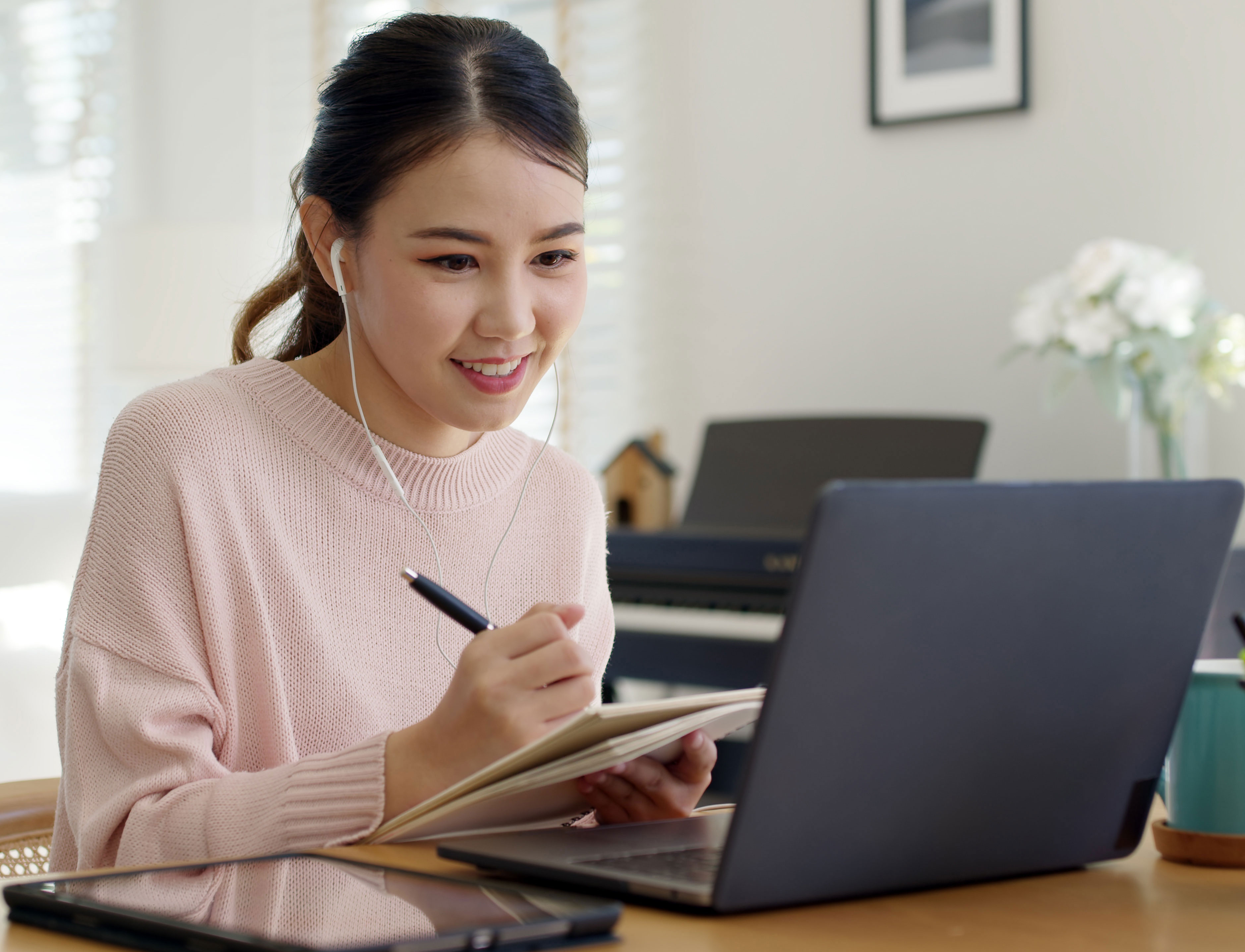 Young professional working on a laptop
