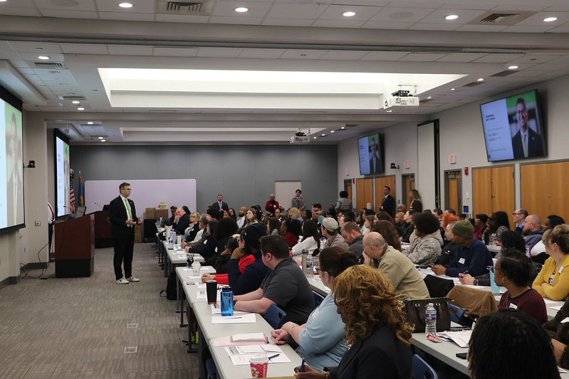 A group of new employess at the Statewide New Employee Orientation.