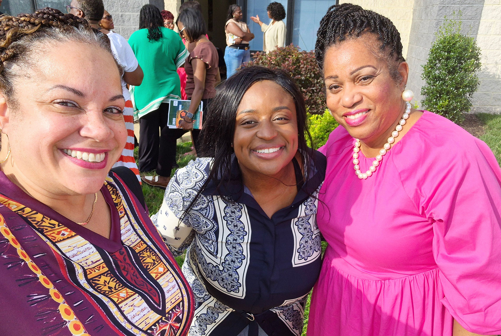 Three women at the Caribbean American Chamber of Commerce of Northeast event.