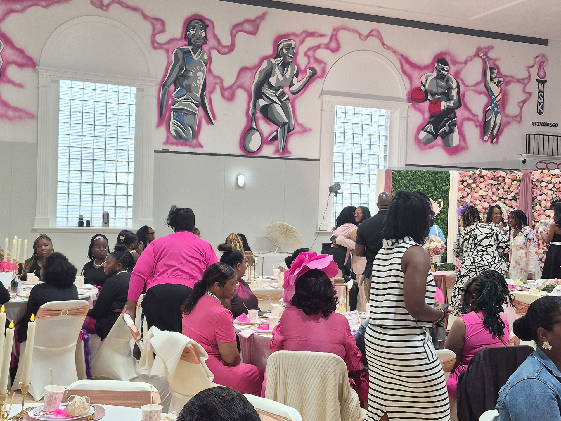 Room full of people at the I am My Sister's Keeper event.