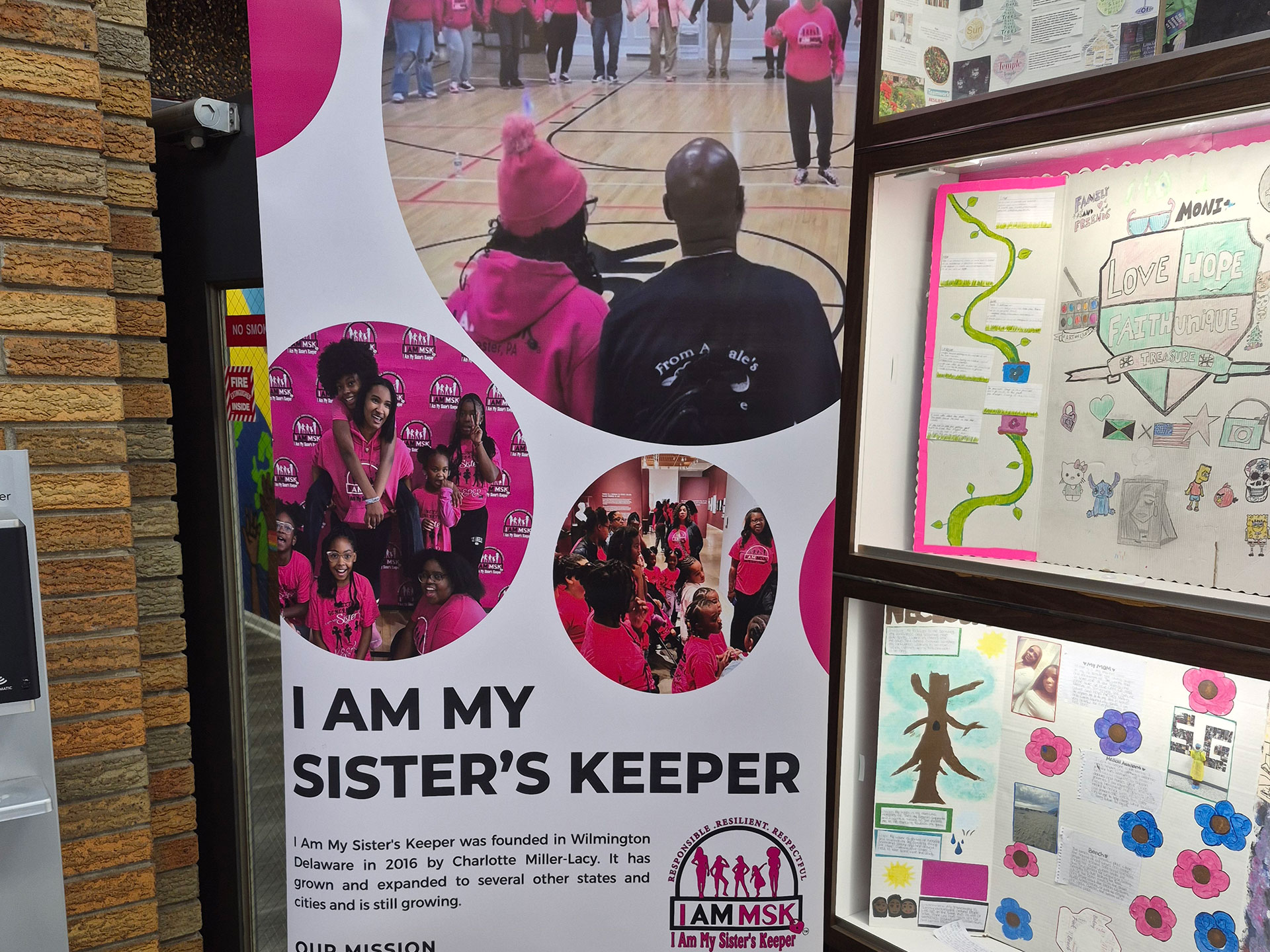 Imagery showcasing the I am My Sister's Keeper program.
