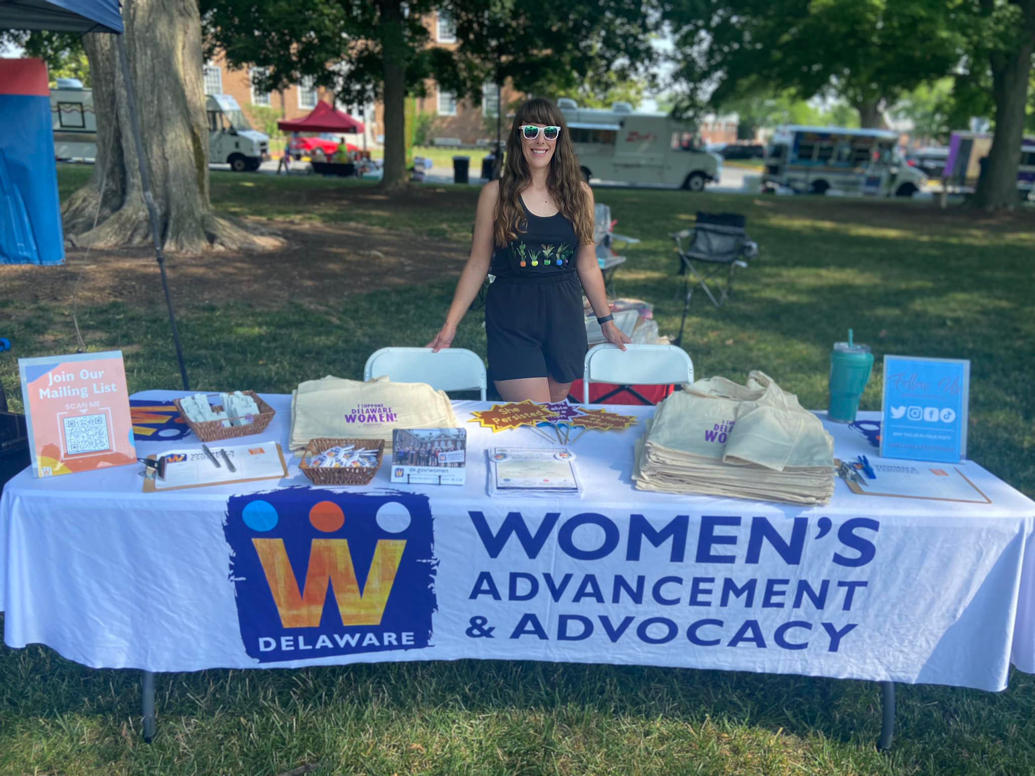 OWAA employee at the Pride fair in Dover.